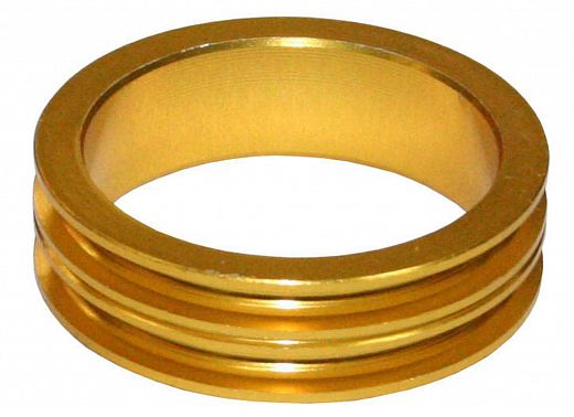 Кольцо регулировочное Neco для 1-1/8", 10мм, алюминий, цвет золотой