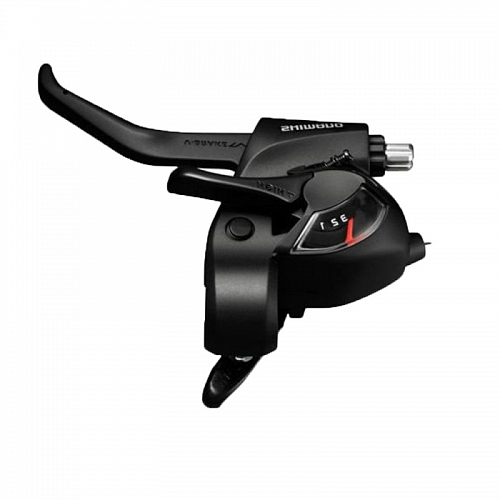 Шифтер/Тормозная ручка Shimano Tourney ST-TX800, левый, 3 скорости, цв. черный